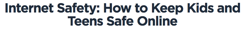 internet safety for kids