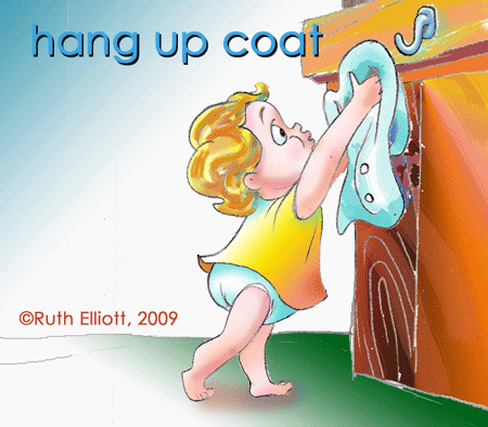 hanging up coat